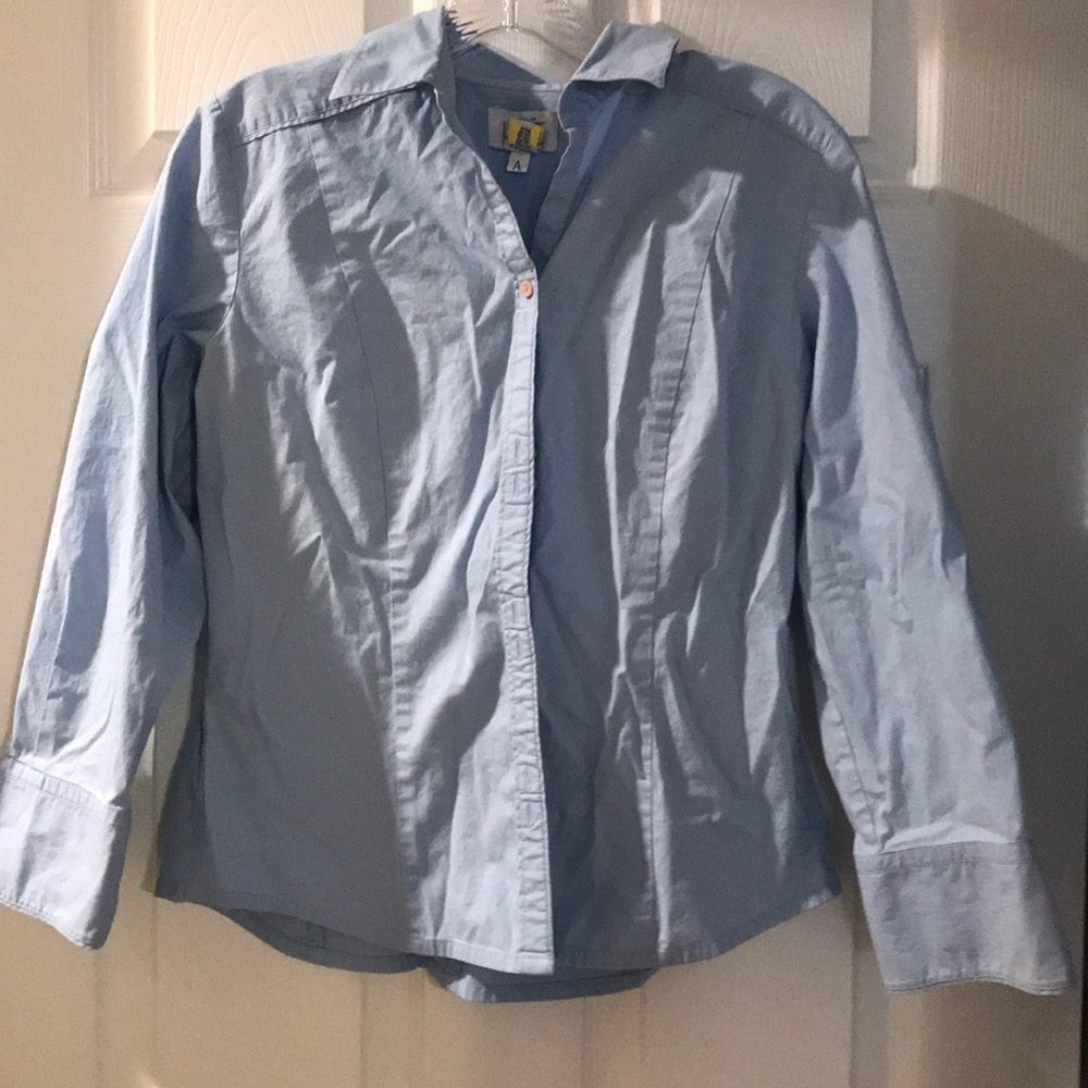 Ann Taylor powder blue shirt